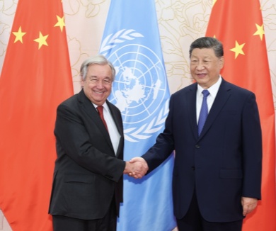 习近平会见联合国秘书长
