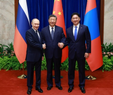 习近平主持中俄蒙元首第七次会晤