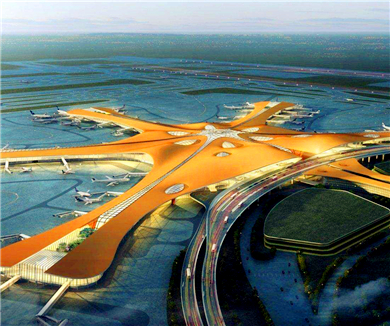 北京大兴国际机场 京津冀交通圈上的立体交通枢纽