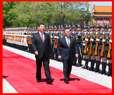 习近平同蒙古国总统举行会谈