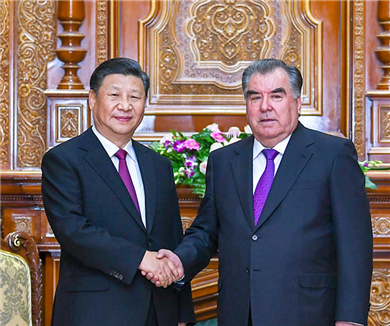 习近平同塔吉克斯坦总统会谈