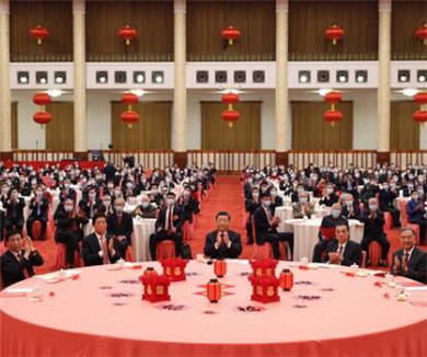 中共中央国务院举行春节团拜会