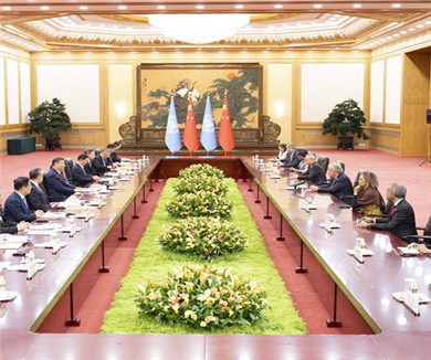 习近平会见联合国秘书长