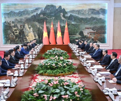 习近平会见越南总理